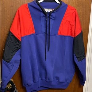 Half button sweatshirt